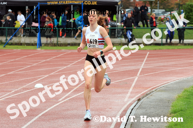 Womens Under-17s 2025 Northern Athletics Autumn Road Relays, Leigh, Lancashire. Photo: David T. Hewitson/Sports for All Pics